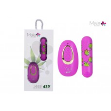 MAIA NOVELTY / JESSI  420 PURPLE / 25  FUNCTION /  RECHARGEABLE REMOTE  MINI BULLET